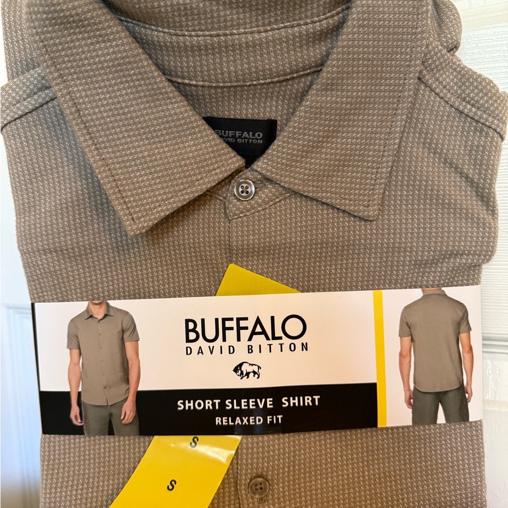 Buffalo David Bitton Tan Casual Button Down Shirt